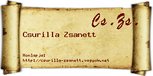 Csurilla Zsanett névjegykártya